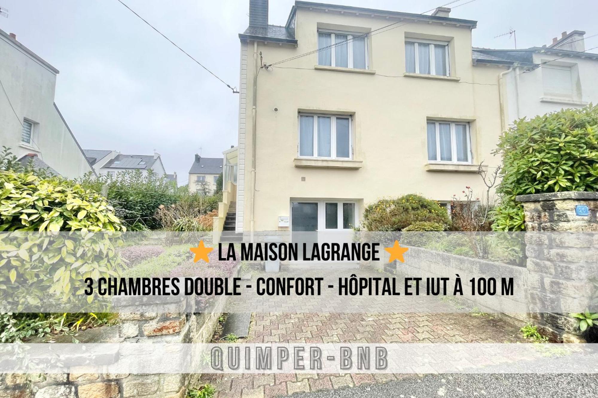 Maison Lagrange - 4 Chambres Quartier Iut Hopital Quimper Exterior foto
